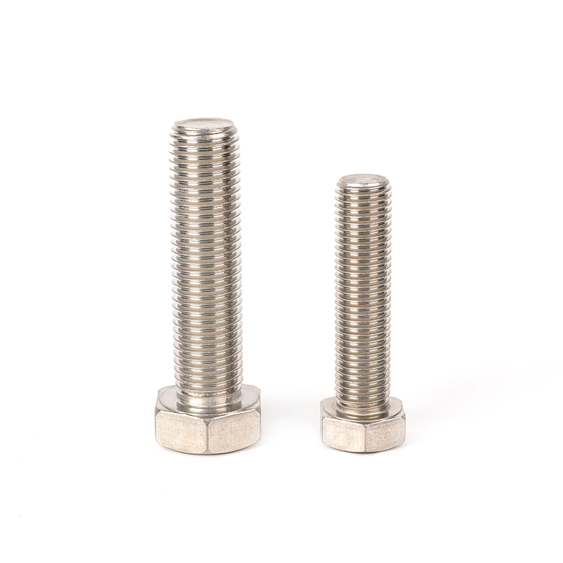 304 keluli tahan karat Plain penuh bolt kepala hex, bolt heksagon