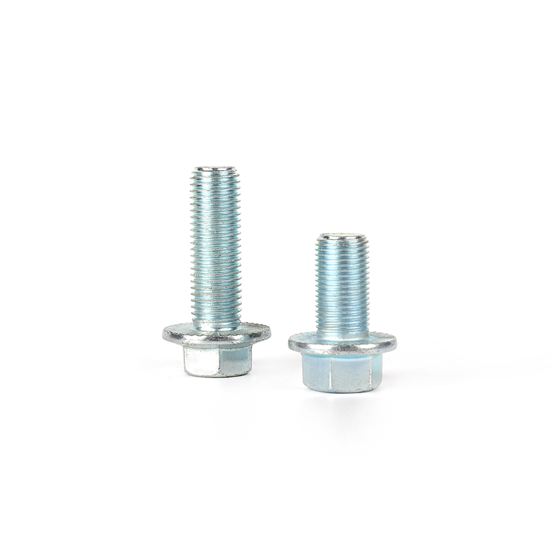 Gred 10.9 bolt flange bersalut zink dengan tekstur anti-slip