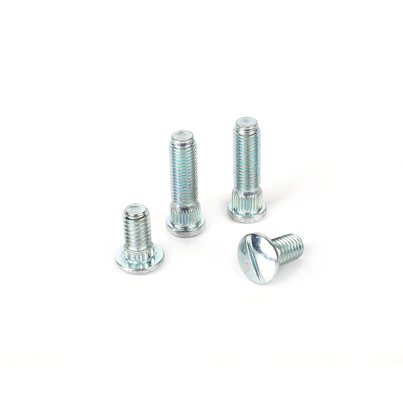Skru Hub Roda Anti-Slip Auto yang disesuaikan, Bolt Knurled Slotted Flat Zinc